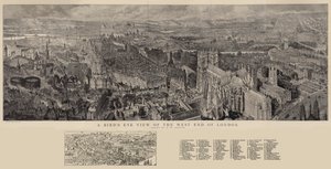 Vista aérea del West End de Londres